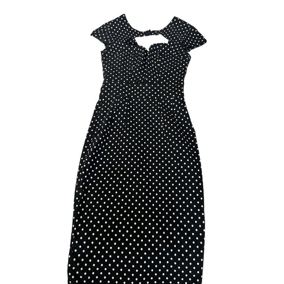 Hell Bunny Vixen Dresses & Skirts - Hell Bunny Vixen 50s Black & White Polka dot Dress XS